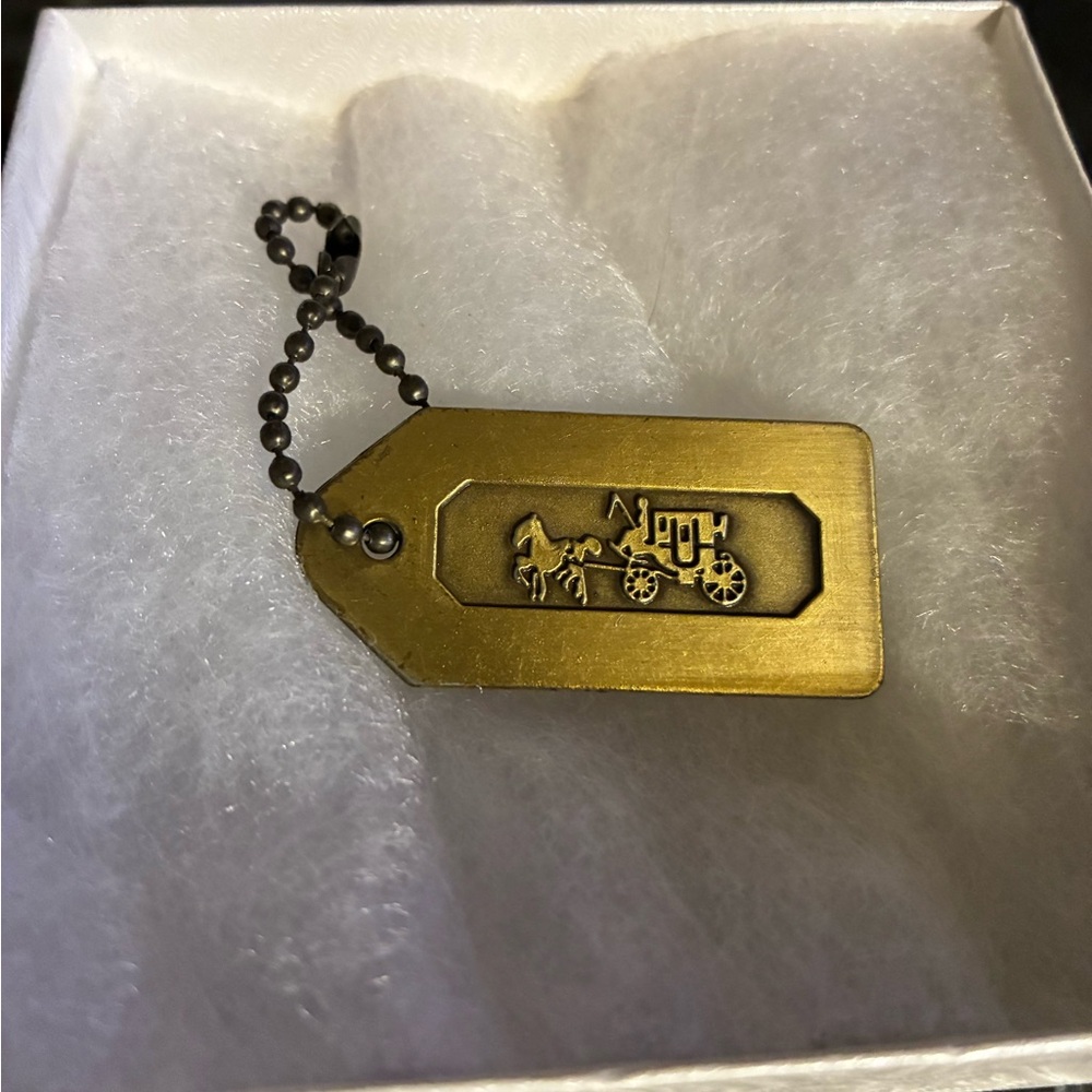 Coach Brass Hang Tag - Picture 2 of 3